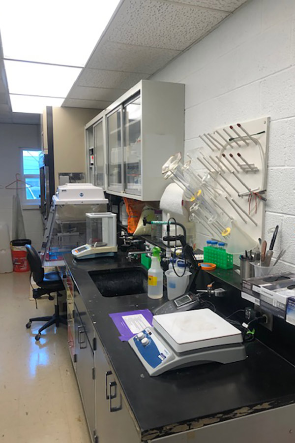 Laboratory at the Aquatic Animal Health and Research Center